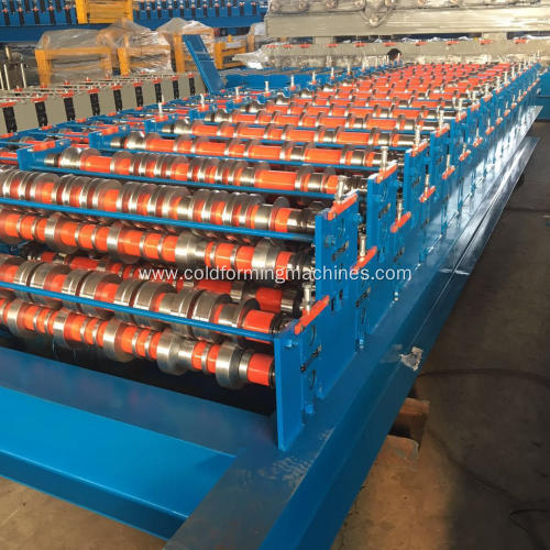 Double layers profiles roller forming machine